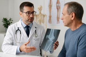 orthopaedic doctor advising a patient in Auckland, New Zealand