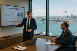 Image of a Merger taking place in Auckland