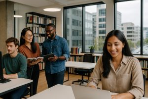 Interior of publishing company