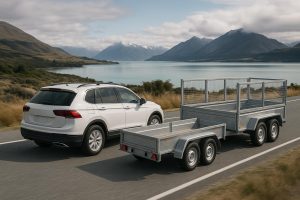 Touring New Zealand with a trailer for your belongings